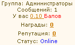 Скрипт подсчет баллов за посты на форуме uCoz