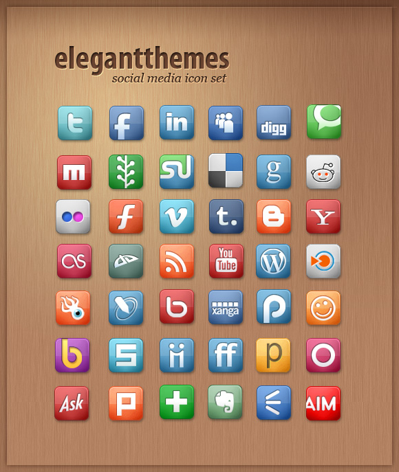 SOCIAL MEDIA ICON SET