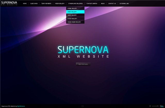 Флеш шаблон Supernova v1.2