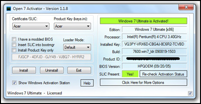 Скачать активатор windows 7 максимальная open 7 activator 1.2.7